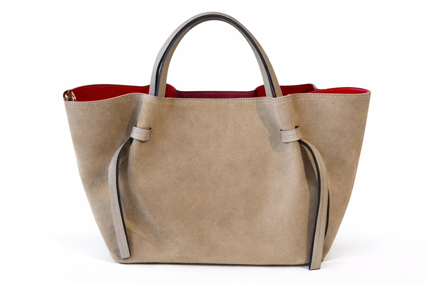 Elegant Suede & Genuine Leather Bag – Premium Italian Quality