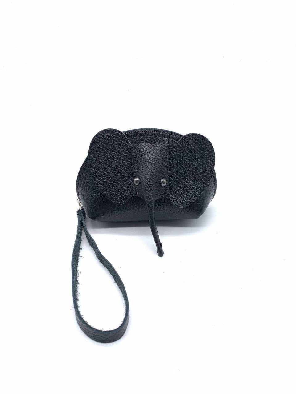 Italian Leather Elephant Coin Purse Wristlet by Modex™