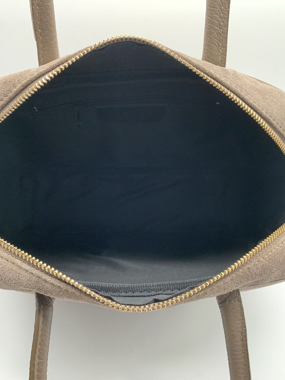 Italian Suede Leather Bag with Refined Detailing — Modex™