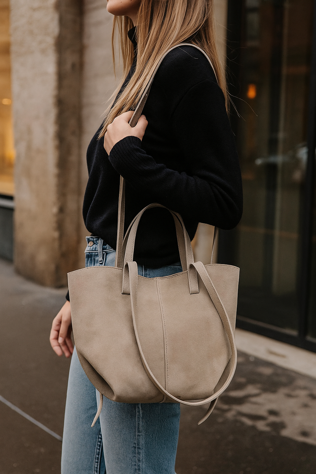 Elegant Italian Leather Bag by Modex™