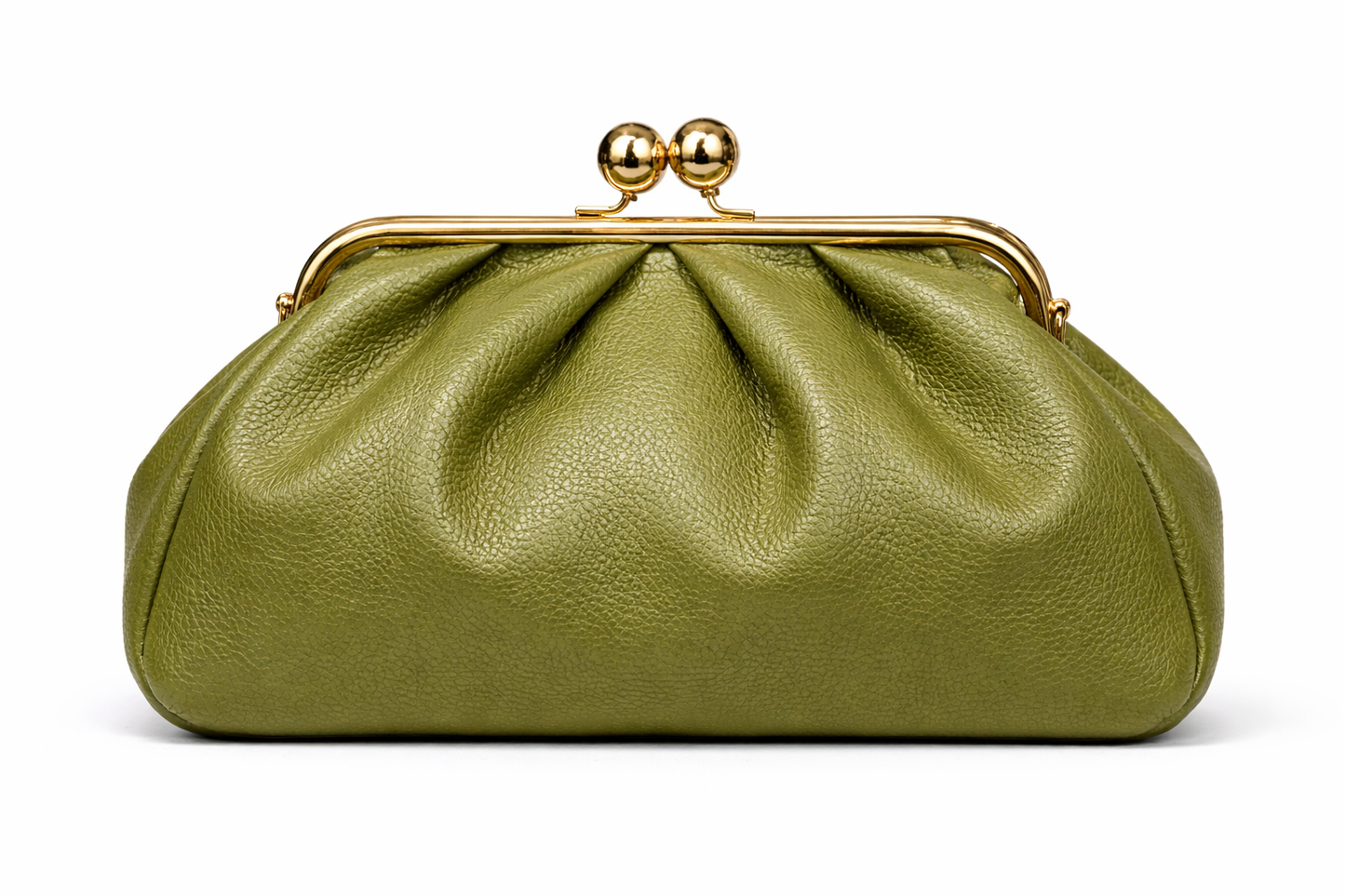 Leather Frame Bag with Kiss-Lock