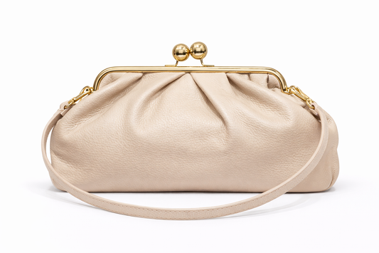 Leather Frame Bag with Kiss-Lock