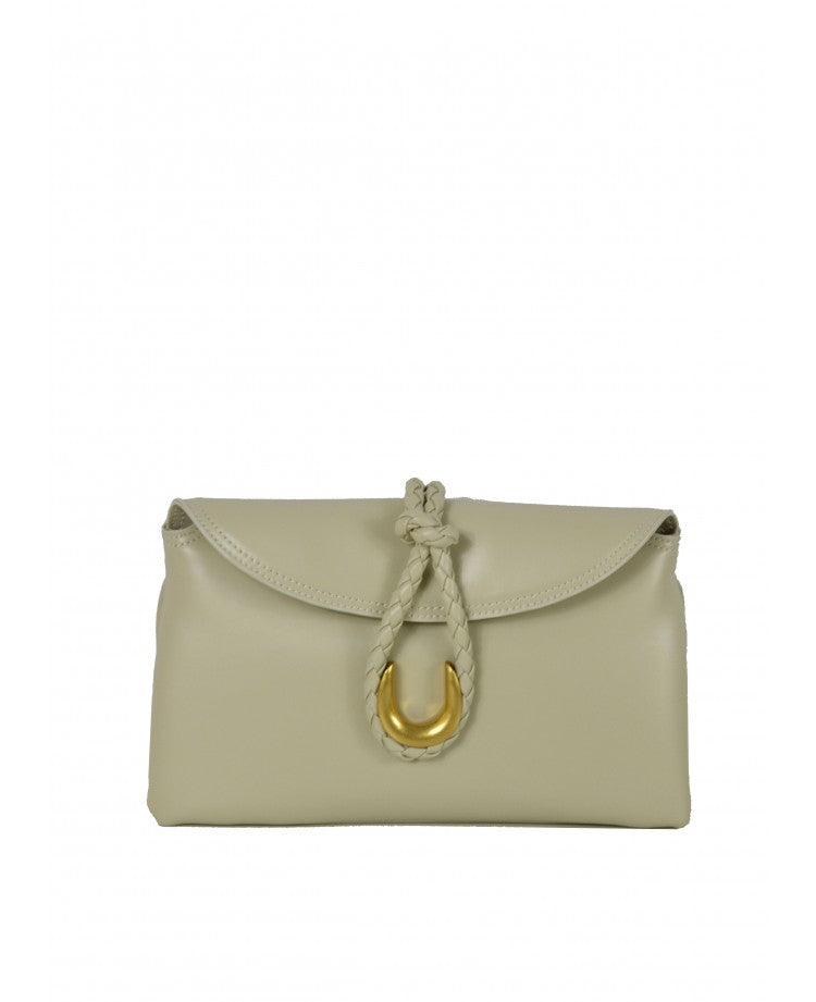 Elegant Leather Pochette — Removable Shoulder Strap