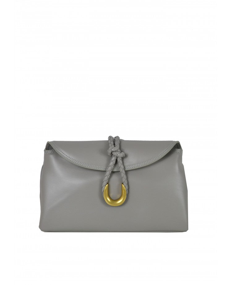 Elegant Leather Pochette — Removable Shoulder Strap