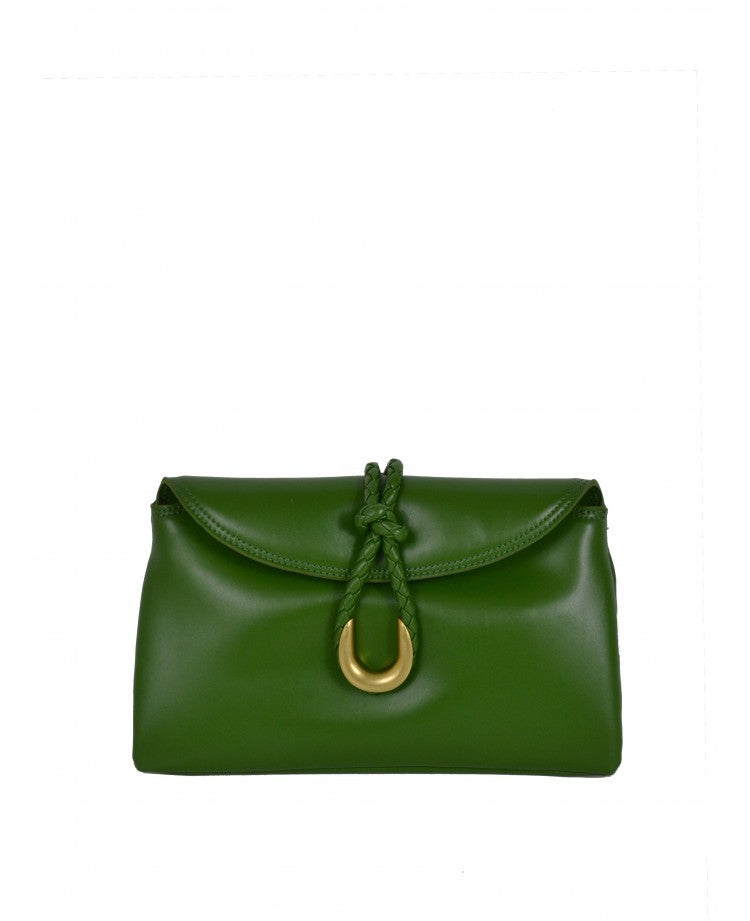 Elegant Leather Pochette — Removable Shoulder Strap