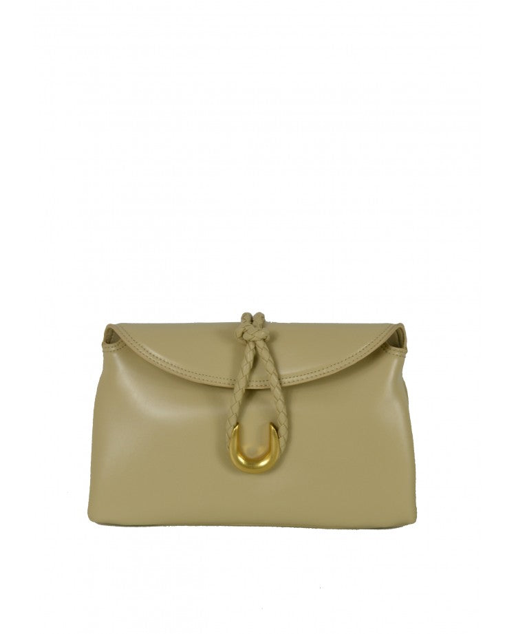 Elegant Leather Pochette — Removable Shoulder Strap
