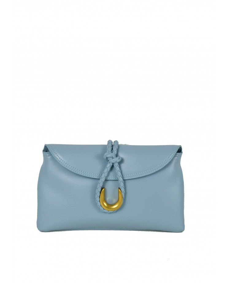 Elegant Leather Pochette — Removable Shoulder Strap