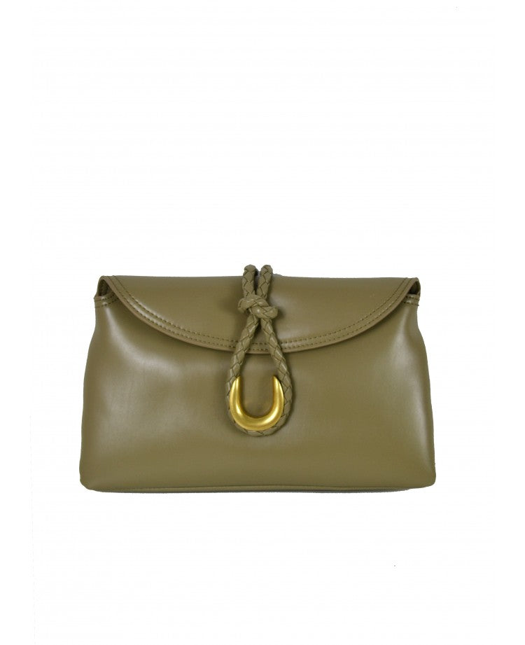 Elegant Leather Pochette — Removable Shoulder Strap