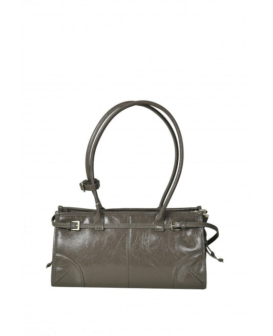 East–West Shoulder Bag — Genuine Italian Leather