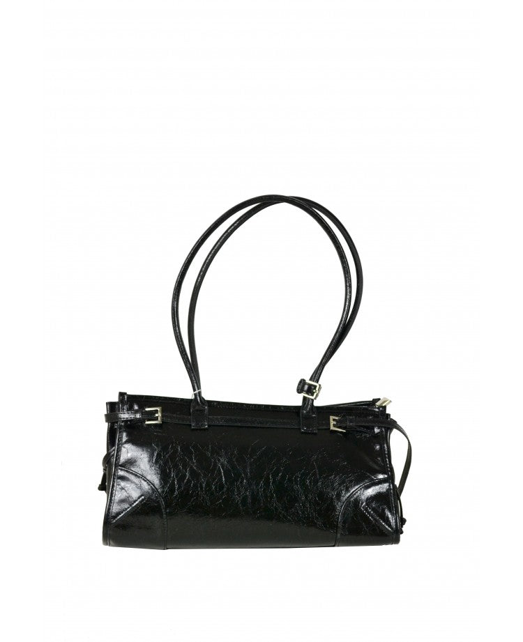 East–West Shoulder Bag — Genuine Italian Leather