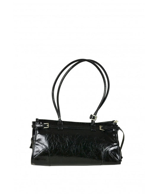 East–West Shoulder Bag — Genuine Italian Leather