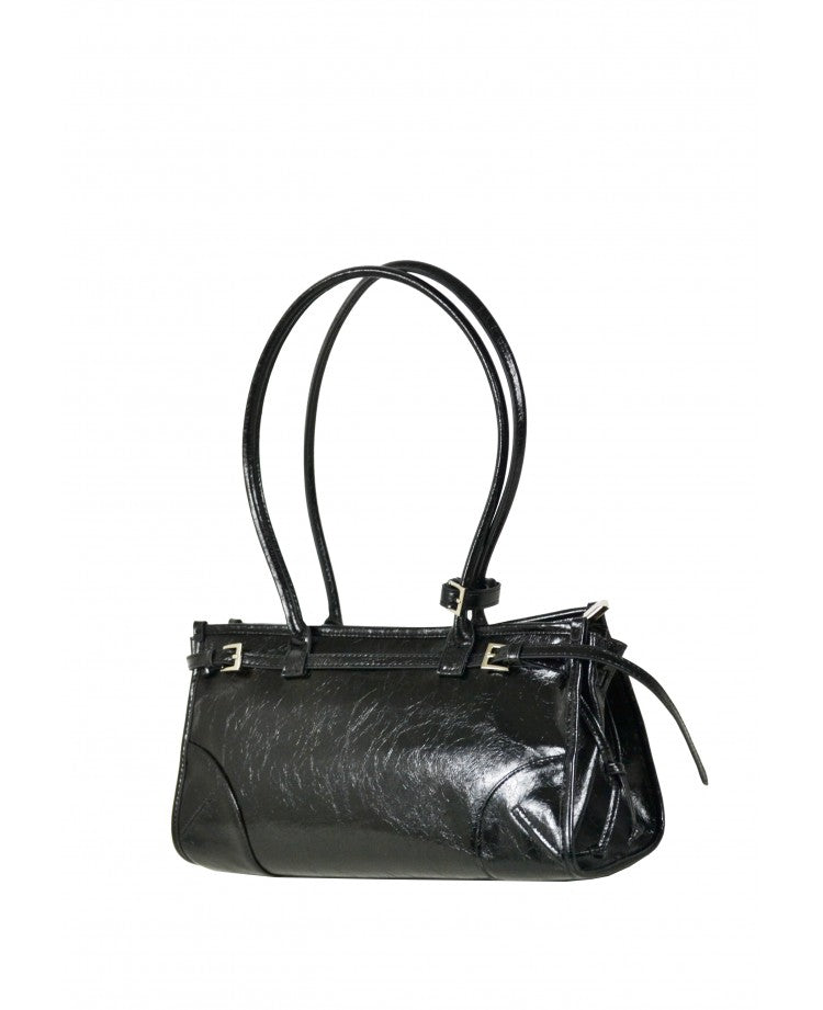 East–West Shoulder Bag — Genuine Italian Leather