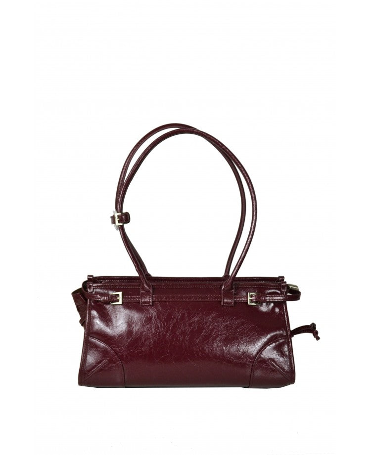 East–West Shoulder Bag — Genuine Italian Leather