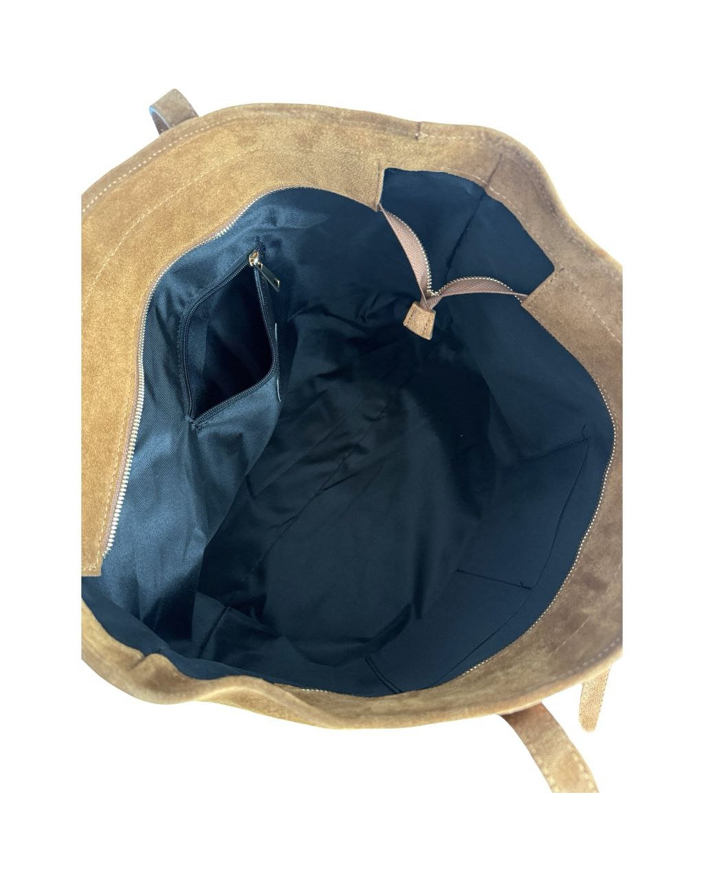 Italian Suede Shopper — spacious & lightweight