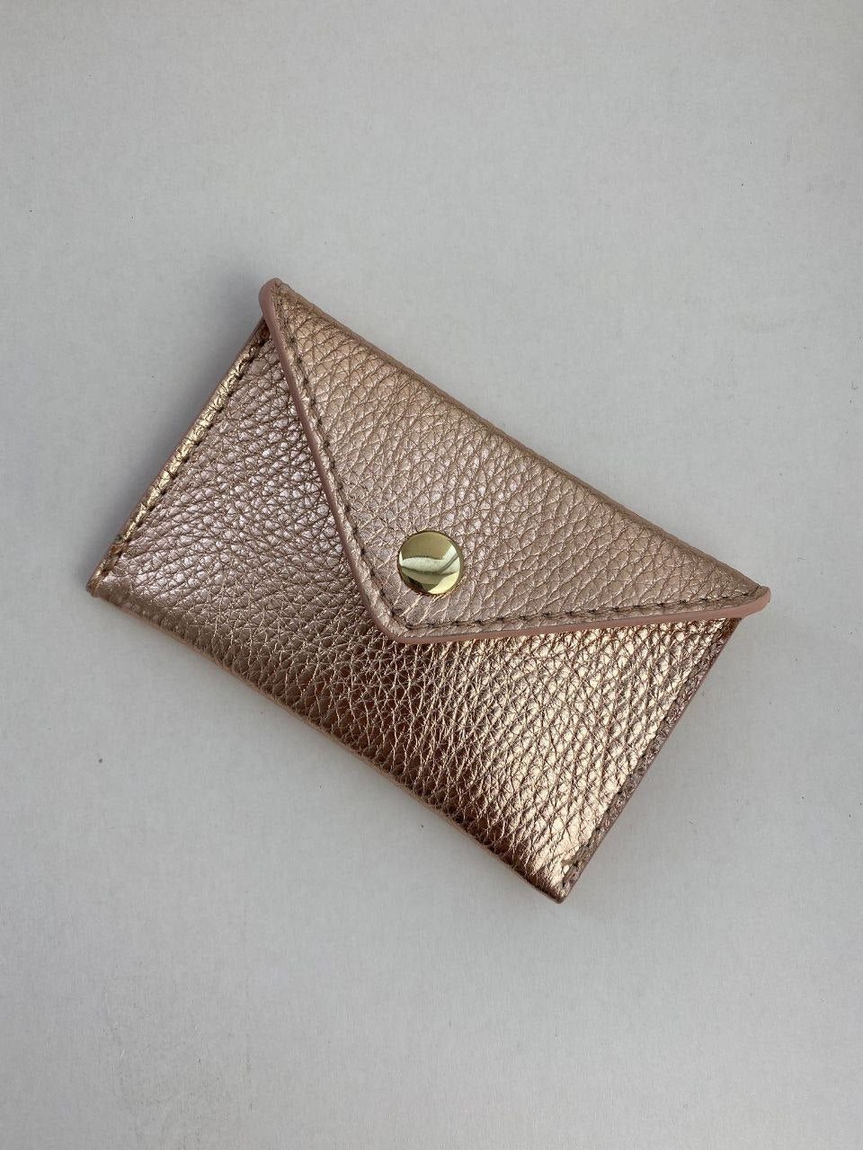 Mini Envelope Card Holder — Genuine Leather