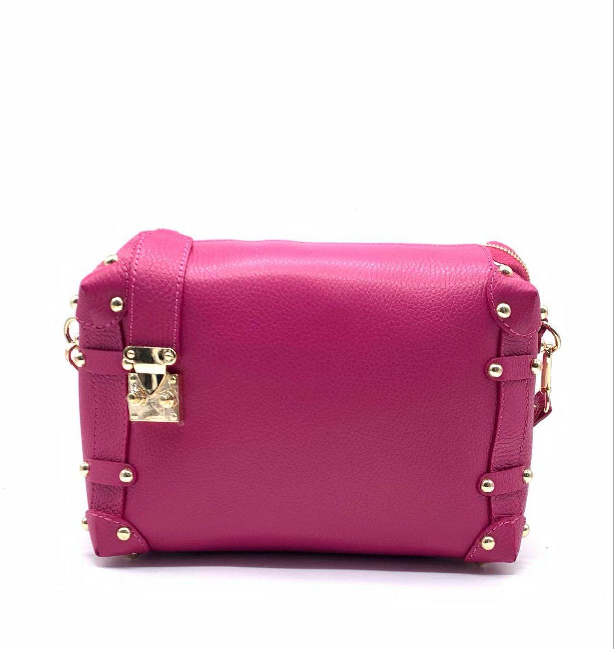 Studded Trunk Crossbody — Genuine Leather