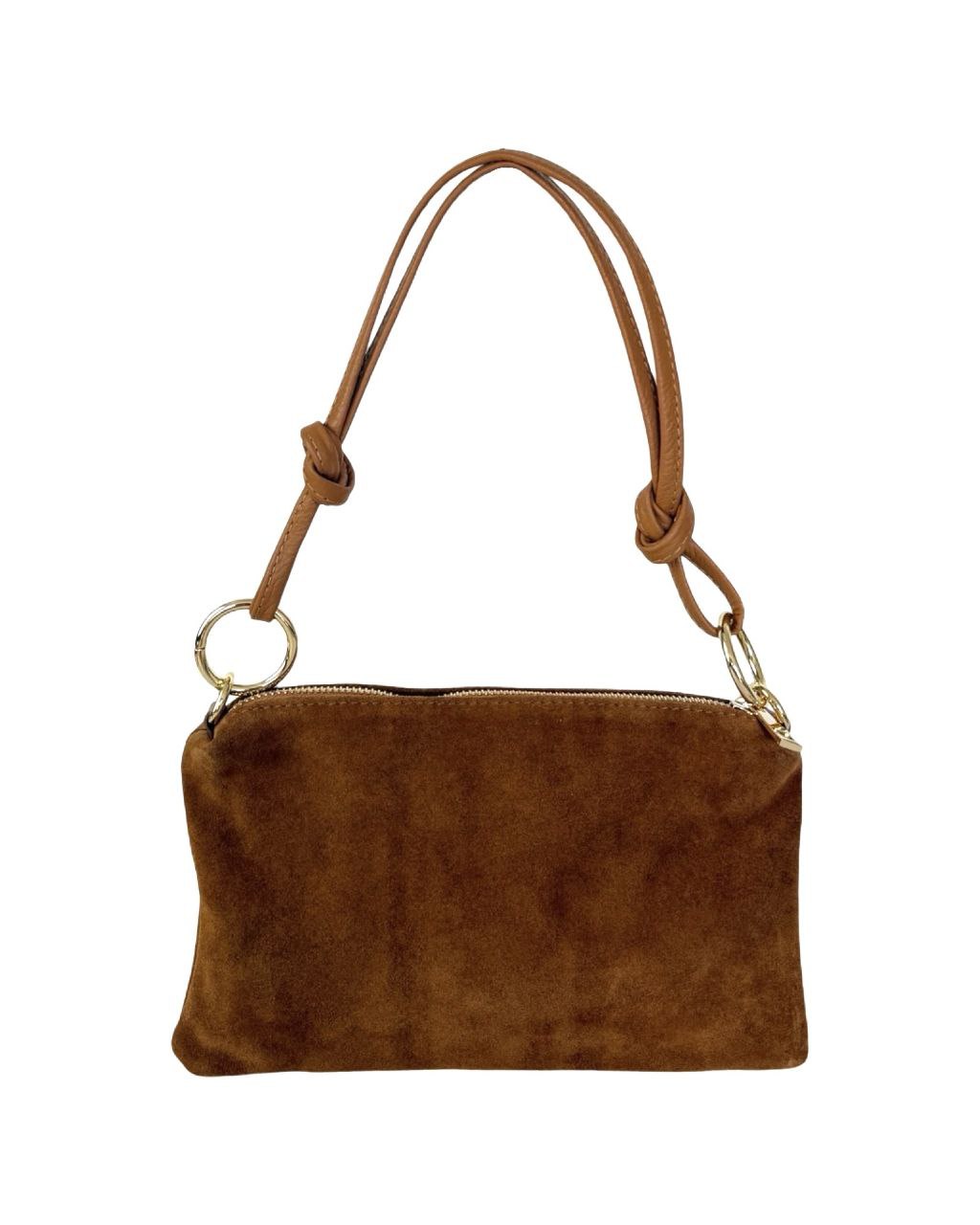 Compact Italian Leather Bag with Straps by Modex™