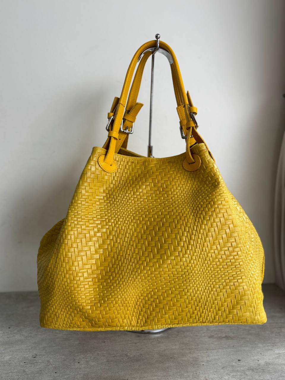 Woven Leather Tote