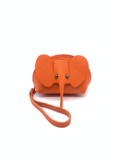 Italian Leather Elephant Coin Purse Wristlet by Modex™