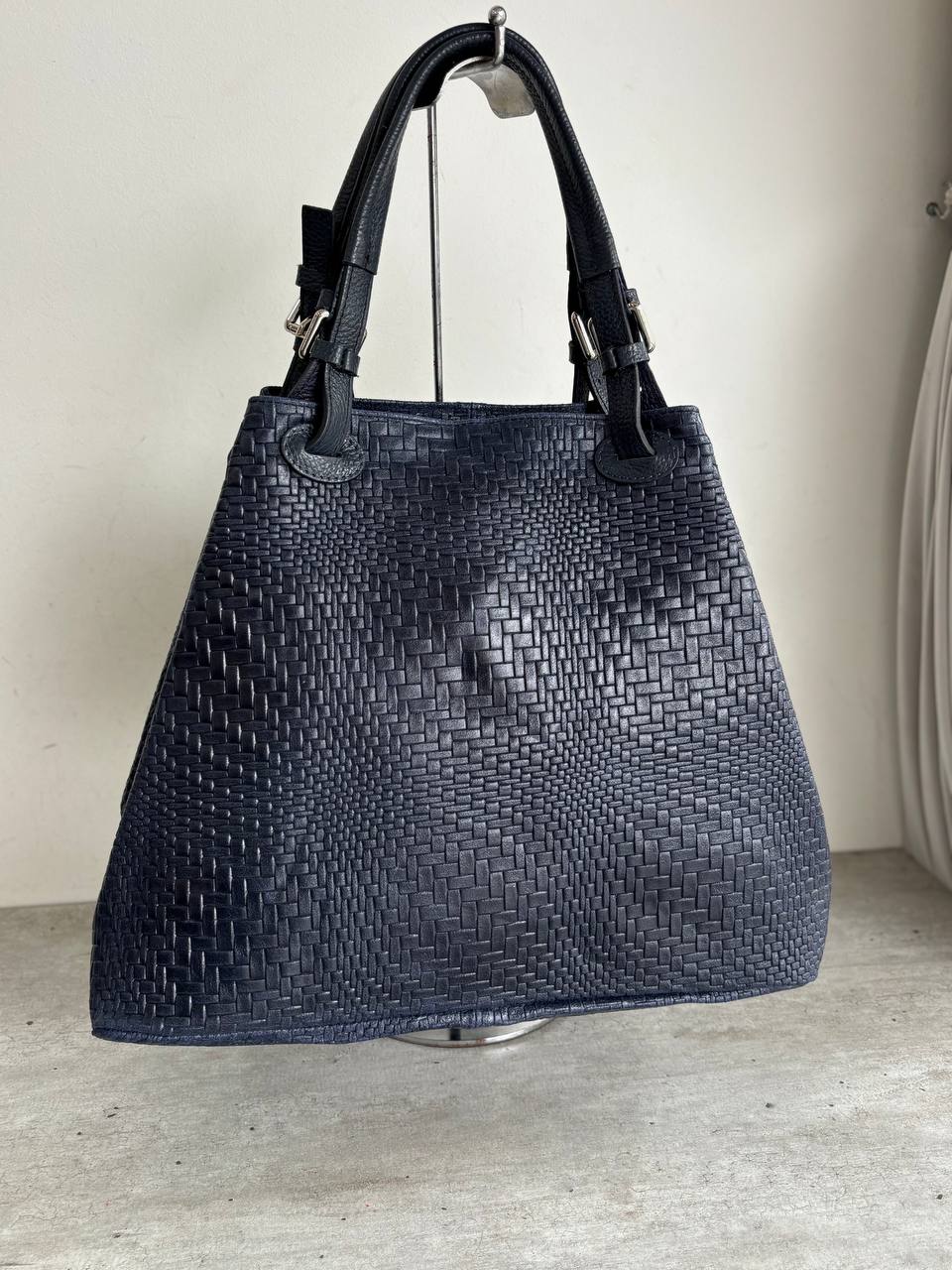 Woven Leather Tote