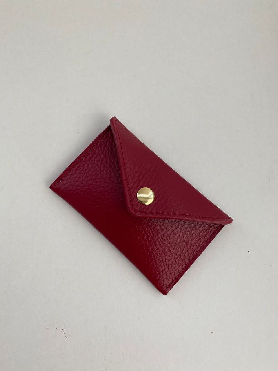 Mini Envelope Card Holder — Genuine Leather
