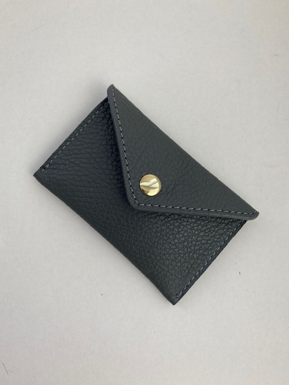 Mini Envelope Card Holder — Genuine Leather