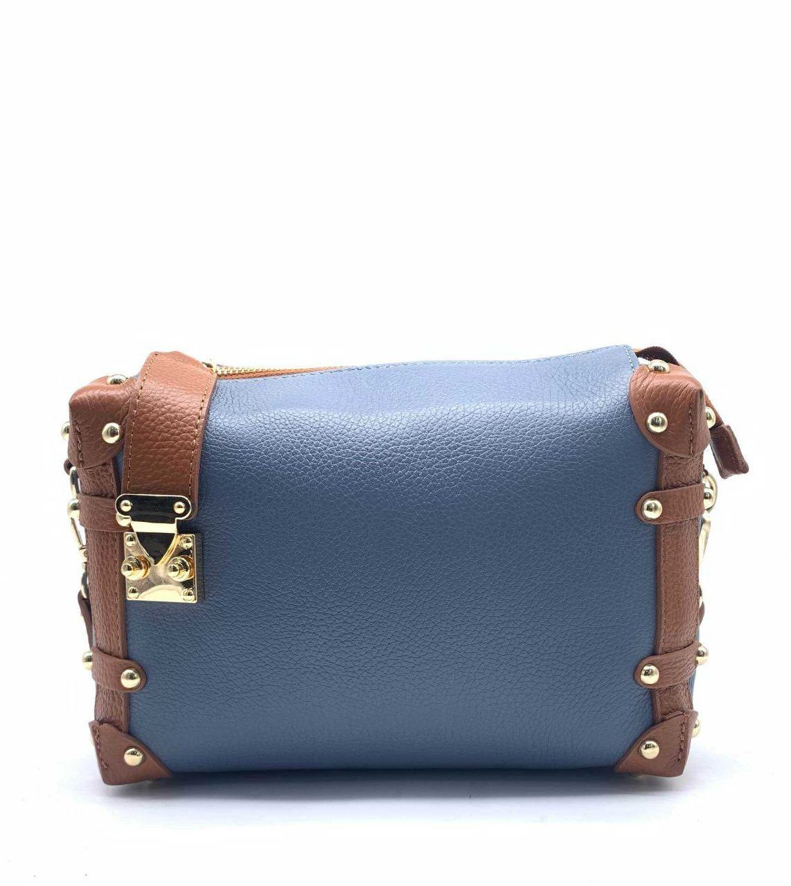 Studded Trunk Crossbody — Genuine Leather