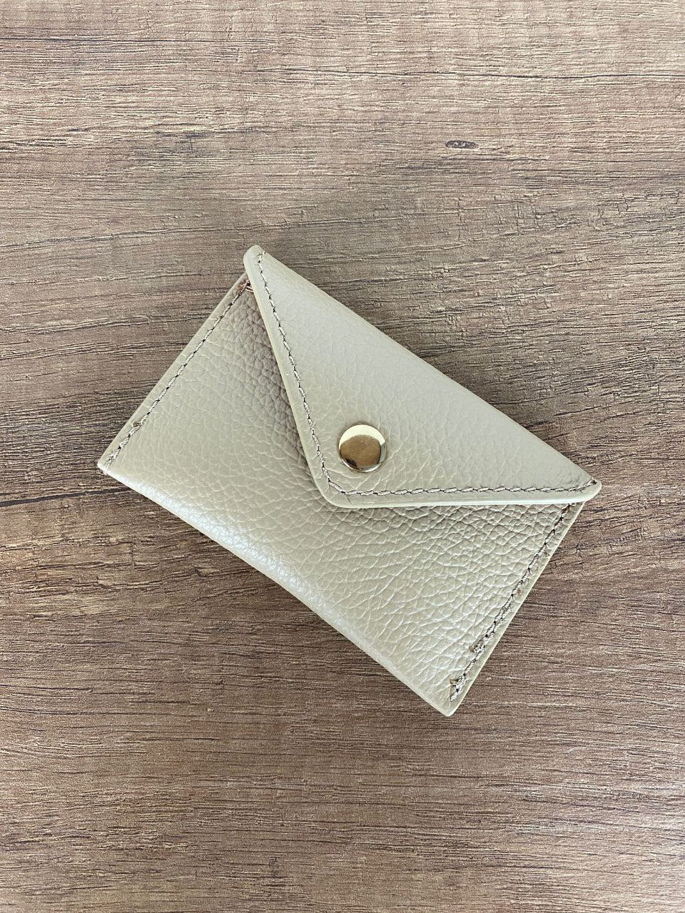 Mini Envelope Card Holder — Genuine Leather