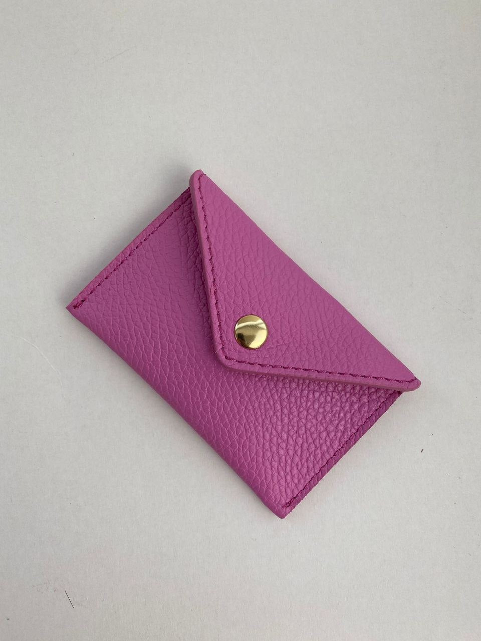 Mini Envelope Card Holder — Genuine Leather