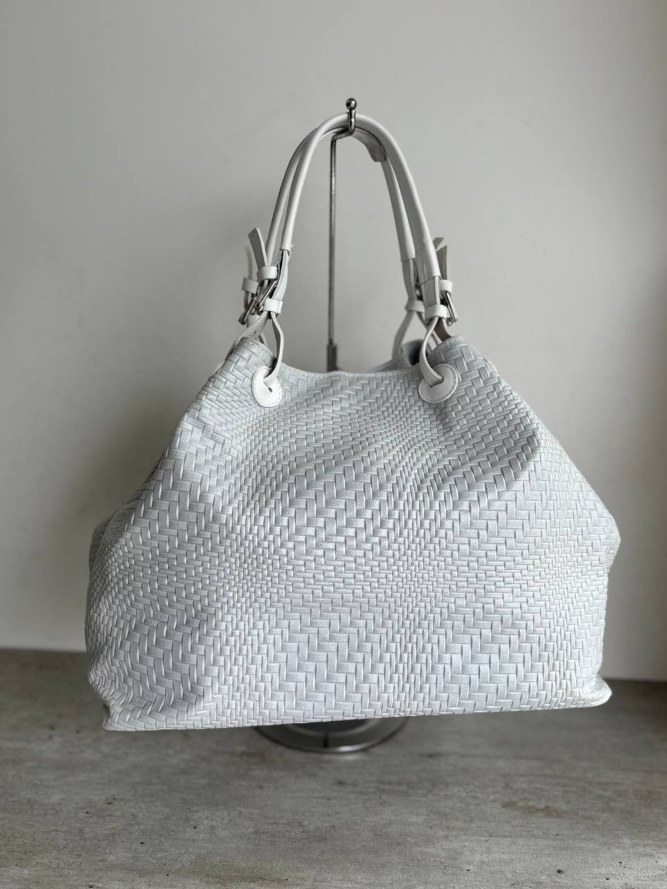 Woven Leather Tote