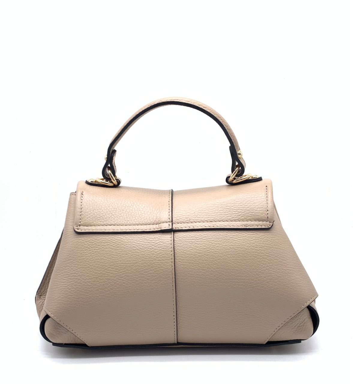 Structured Top-Handle Bag with Removable Strap