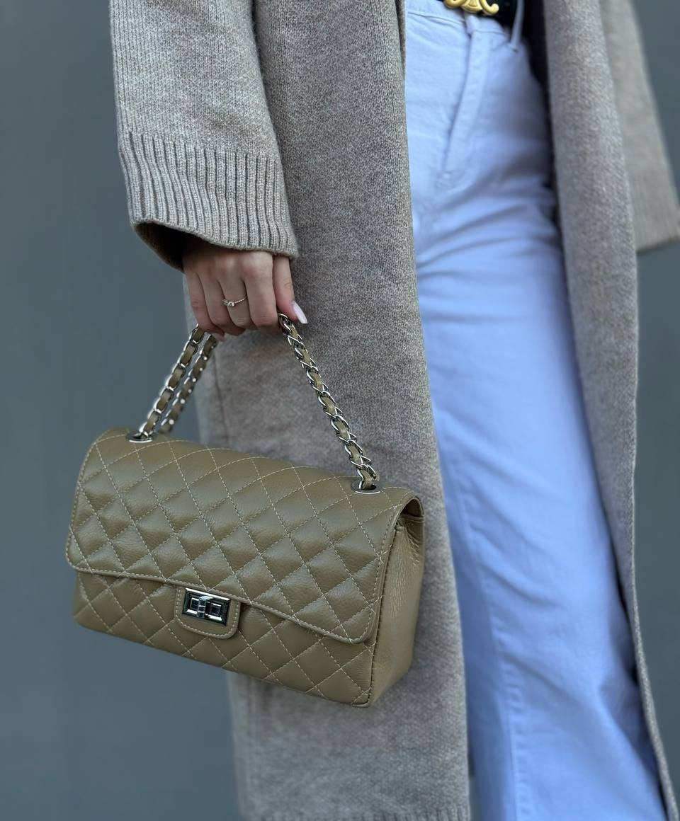 Classic Quilted Shoulder Bag