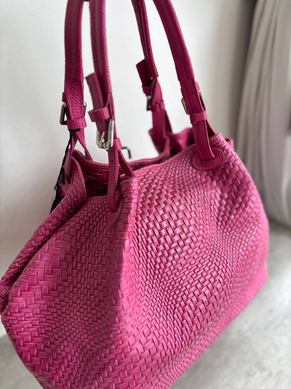 Woven Leather Tote