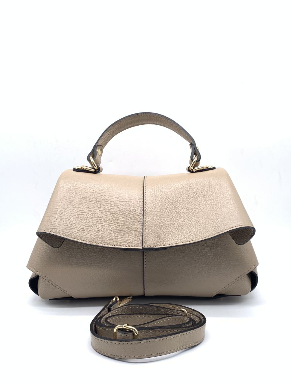 Structured Top-Handle Bag with Removable Strap
