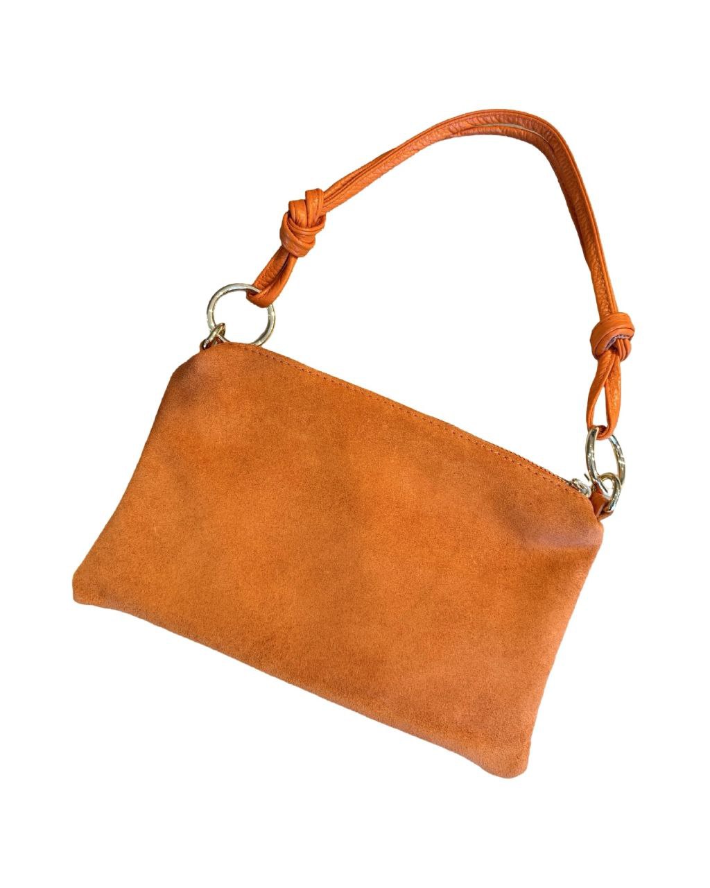 Compact Italian Leather Bag with Straps by Modex™