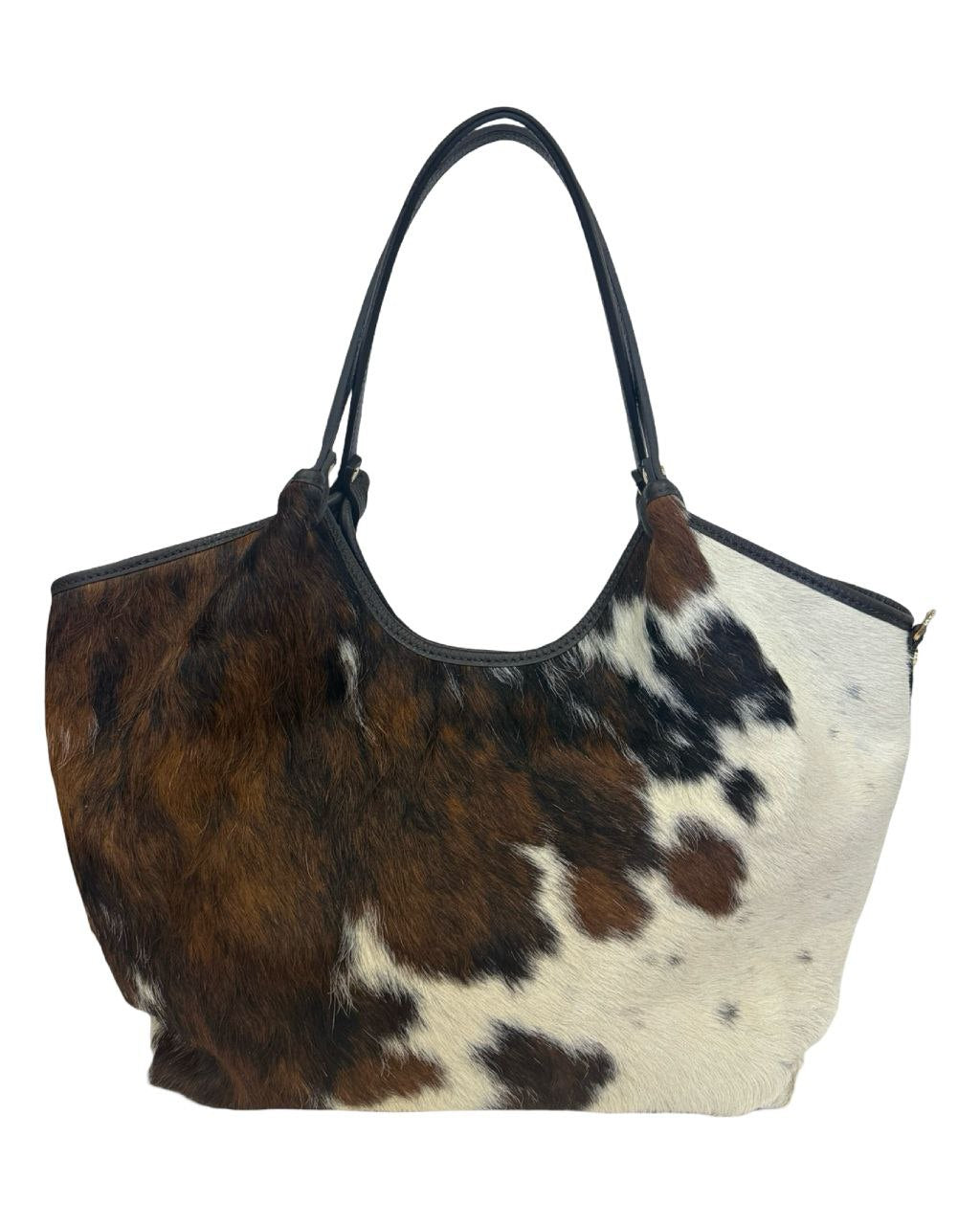 Hair-On Italian Leather Tote — Statement Luxury