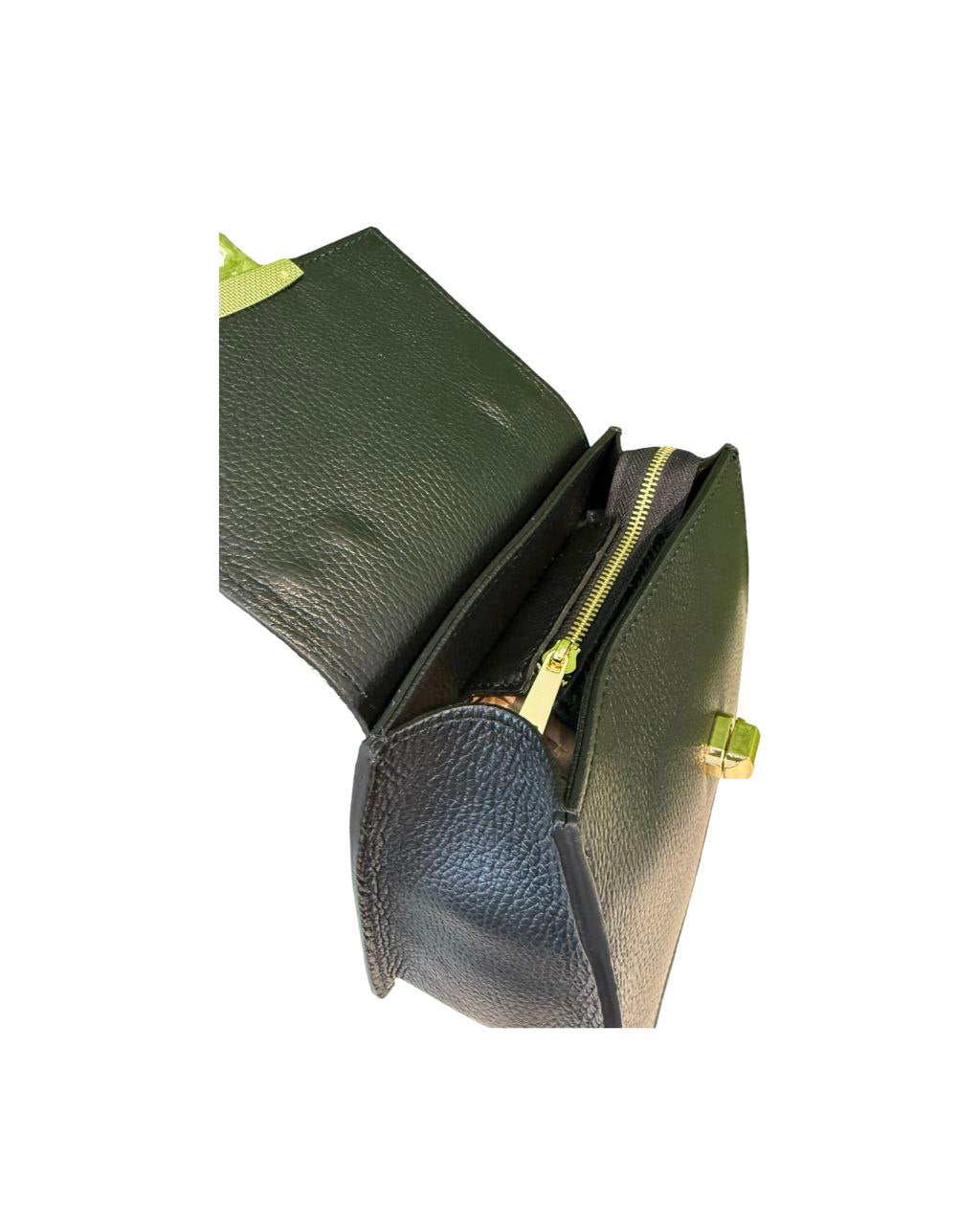 Mini cow Print Top-Handle Bag — Hair-On Flap & Black Leather