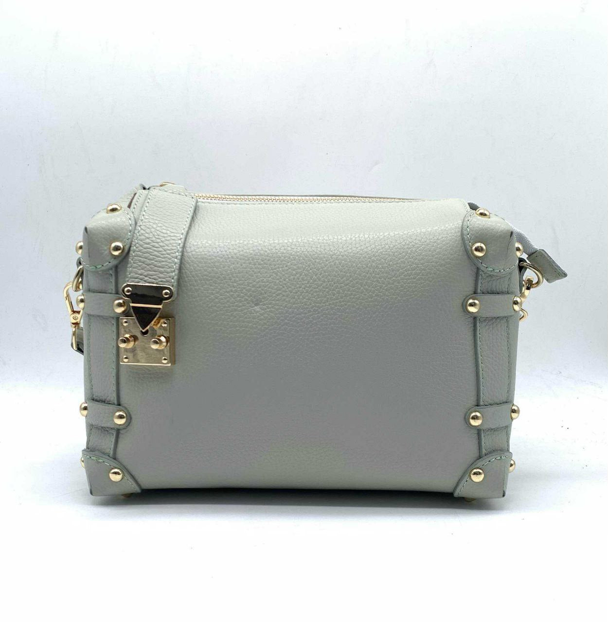 Studded Trunk Crossbody — Genuine Leather