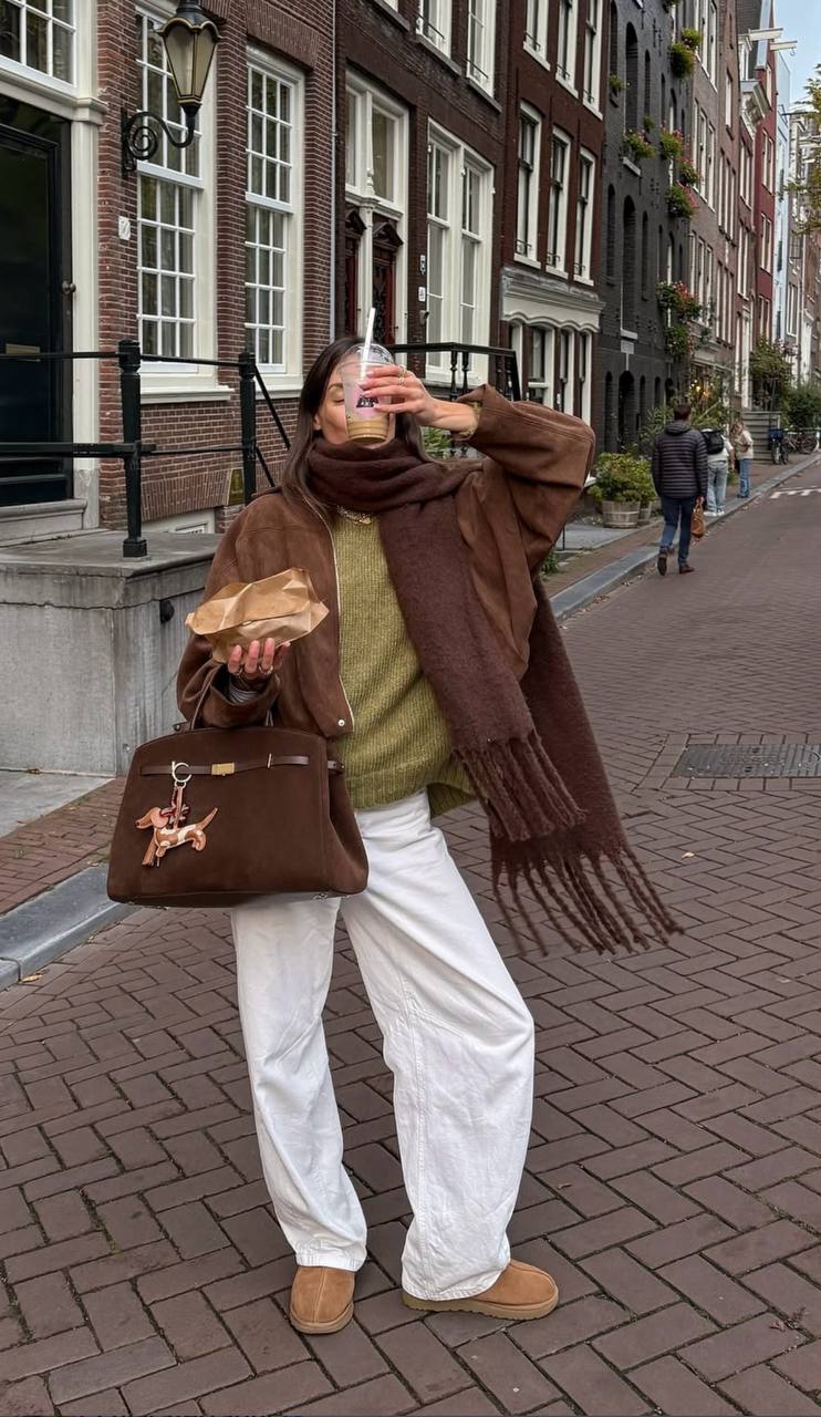 Large Suede Leather Top Handle Bag with Shoulder Strap