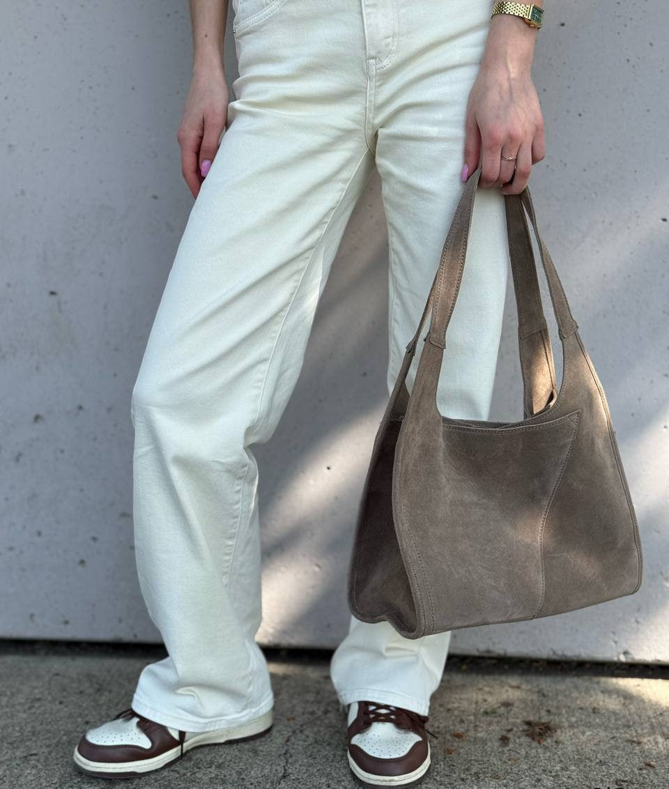 Suede Leather Shoulder Bag