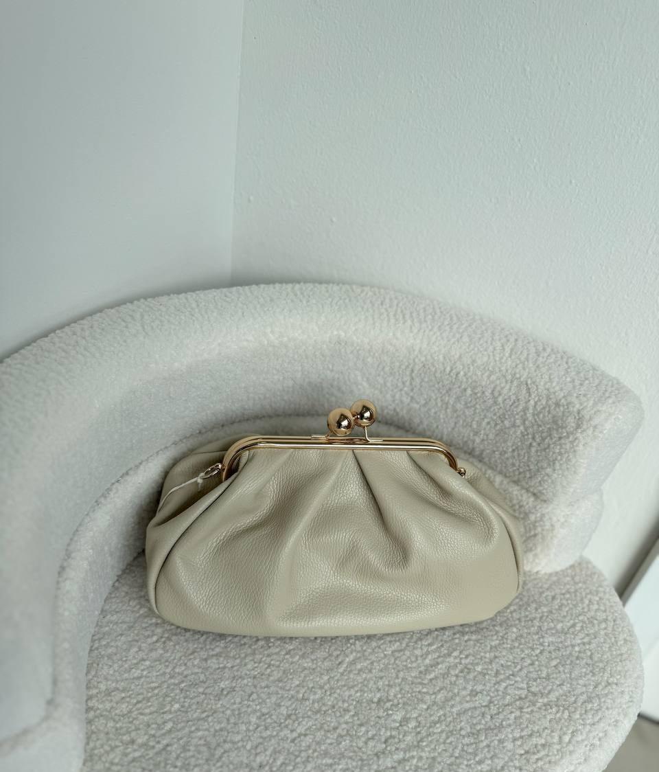 Leather Frame Bag with Kiss-Lock