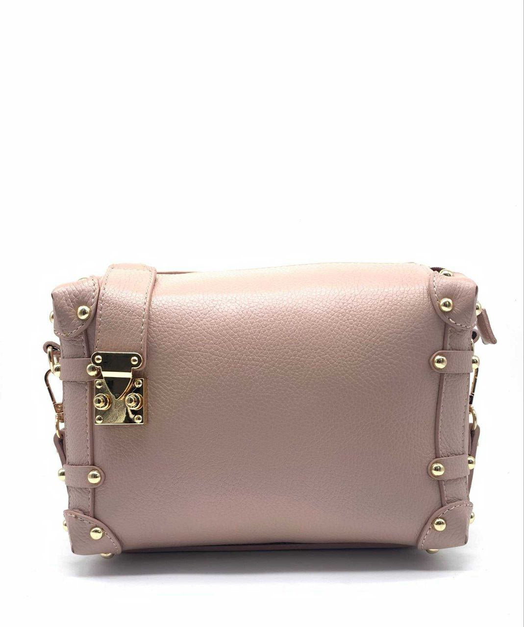 Studded Trunk Crossbody — Genuine Leather