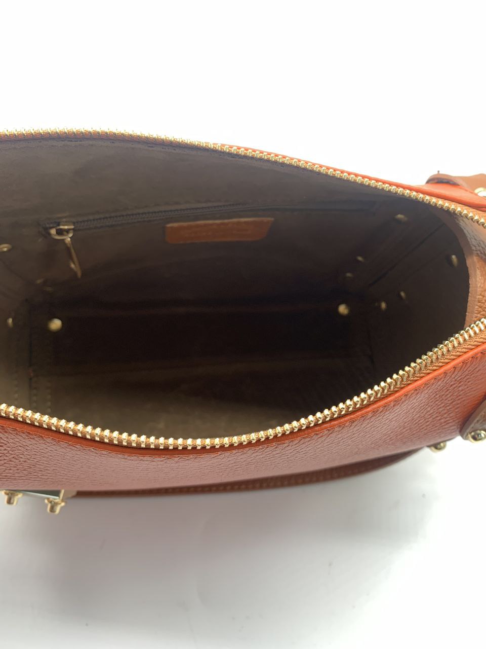 Studded Trunk Crossbody — Genuine Leather