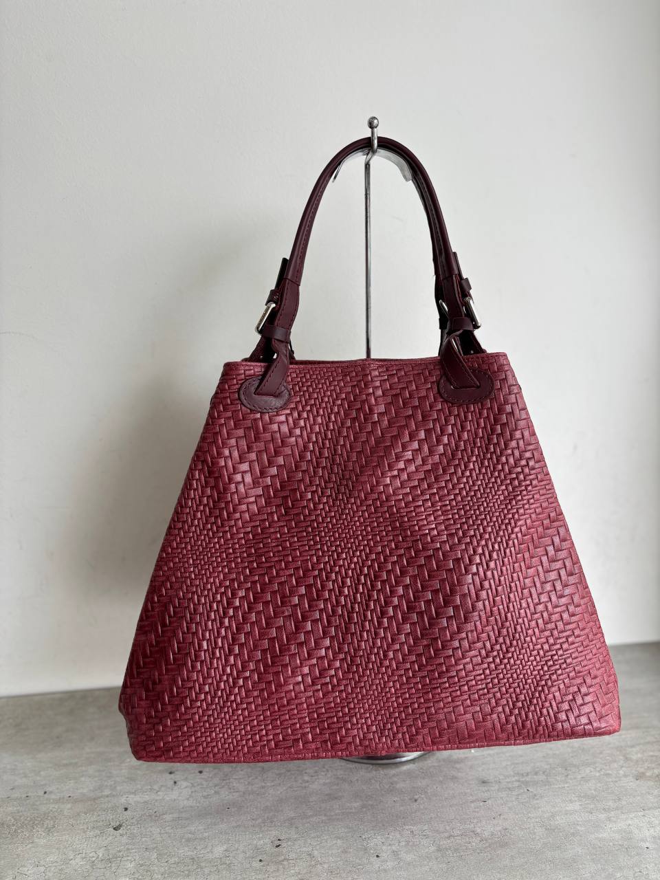 Woven Leather Tote