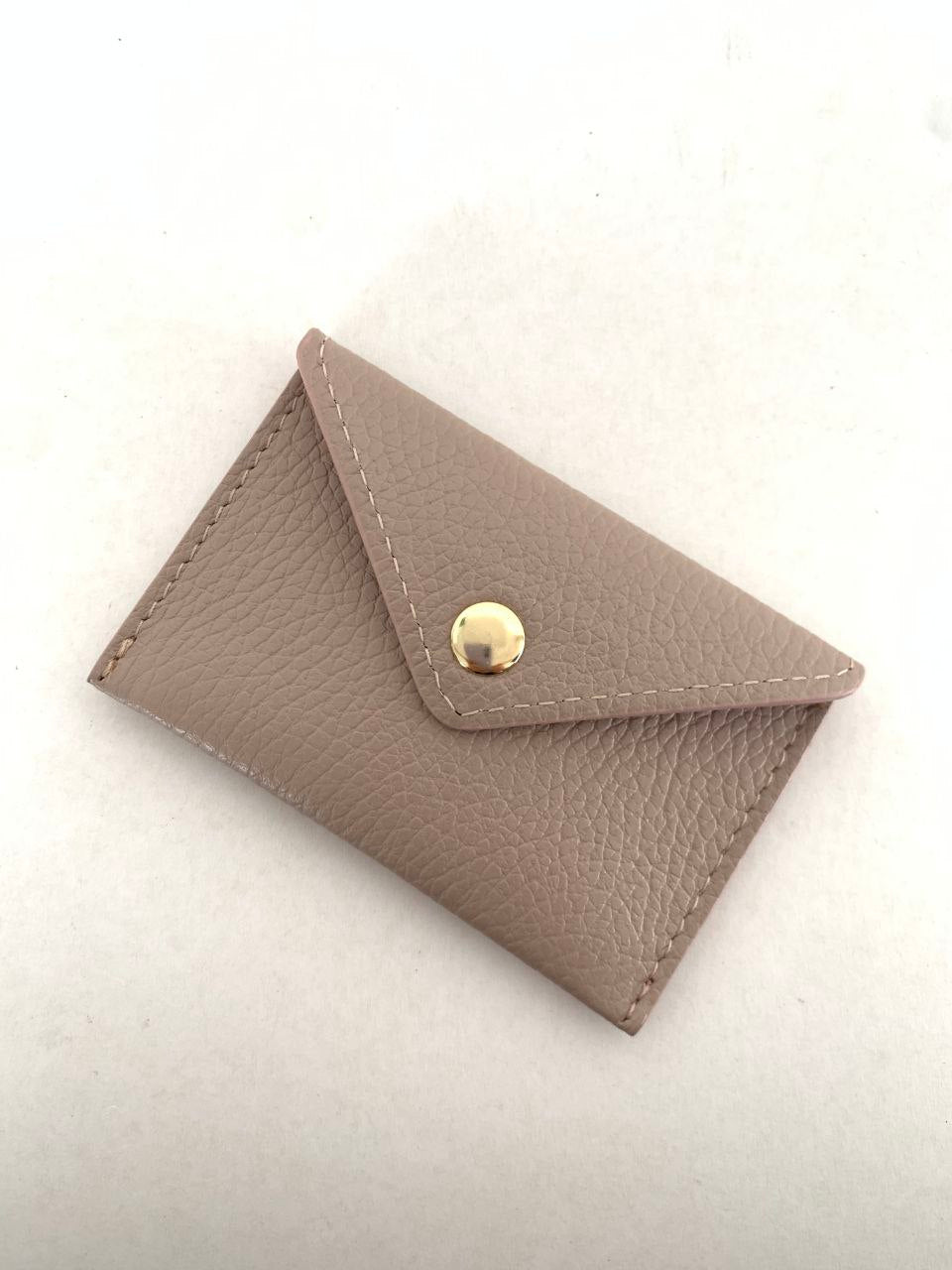 Mini Envelope Card Holder — Genuine Leather