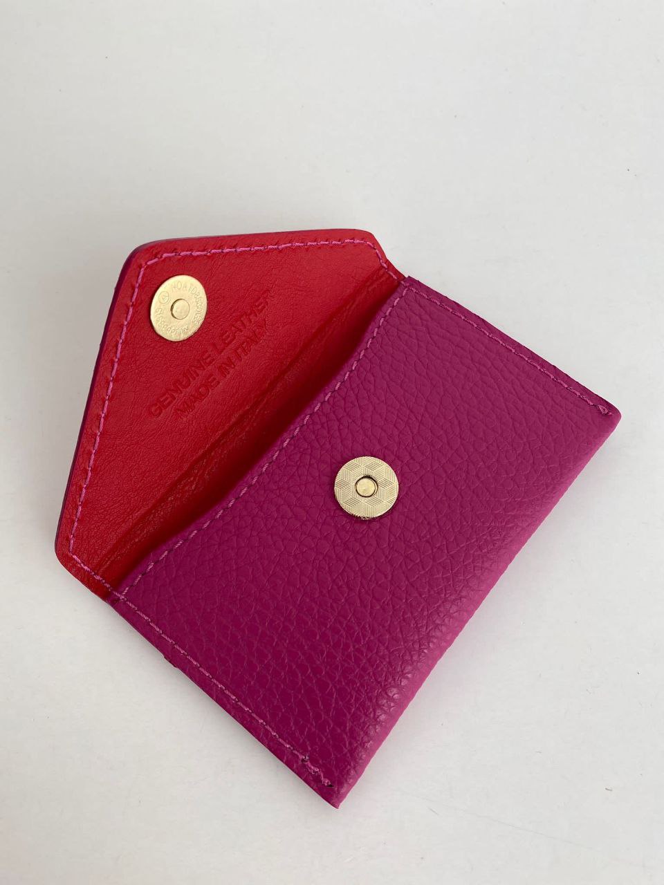 Mini Envelope Card Holder — Genuine Leather