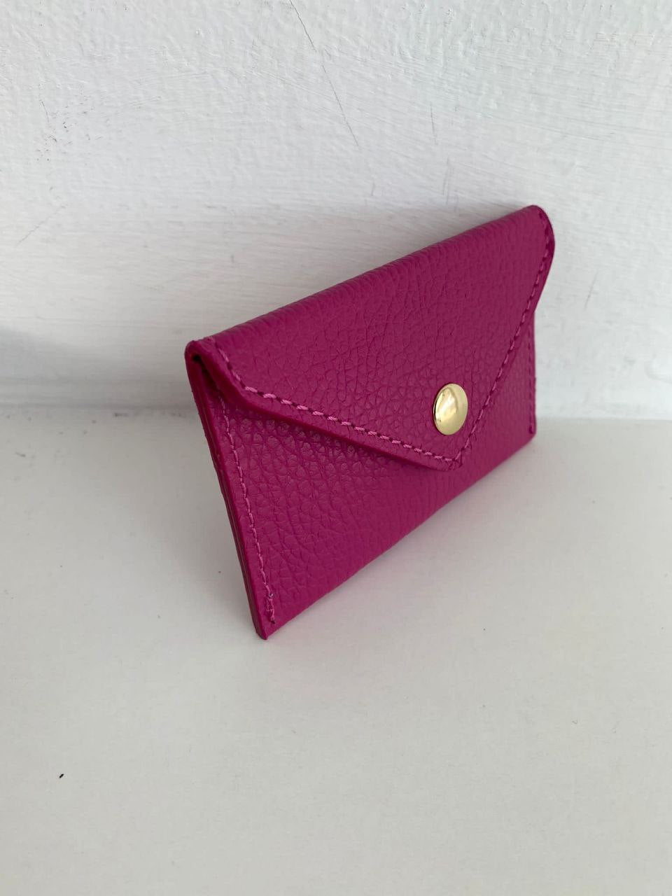 Mini Envelope Card Holder — Genuine Leather