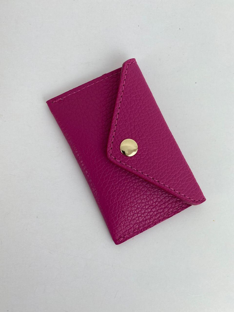 Mini Envelope Card Holder — Genuine Leather