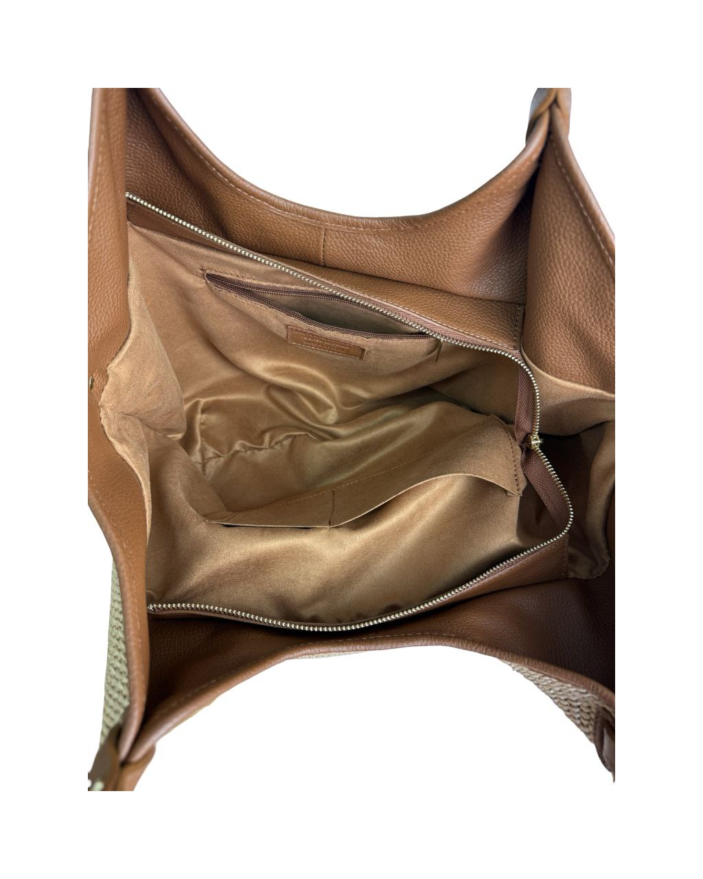 Raffia & Italian Leather Bag — Handmade