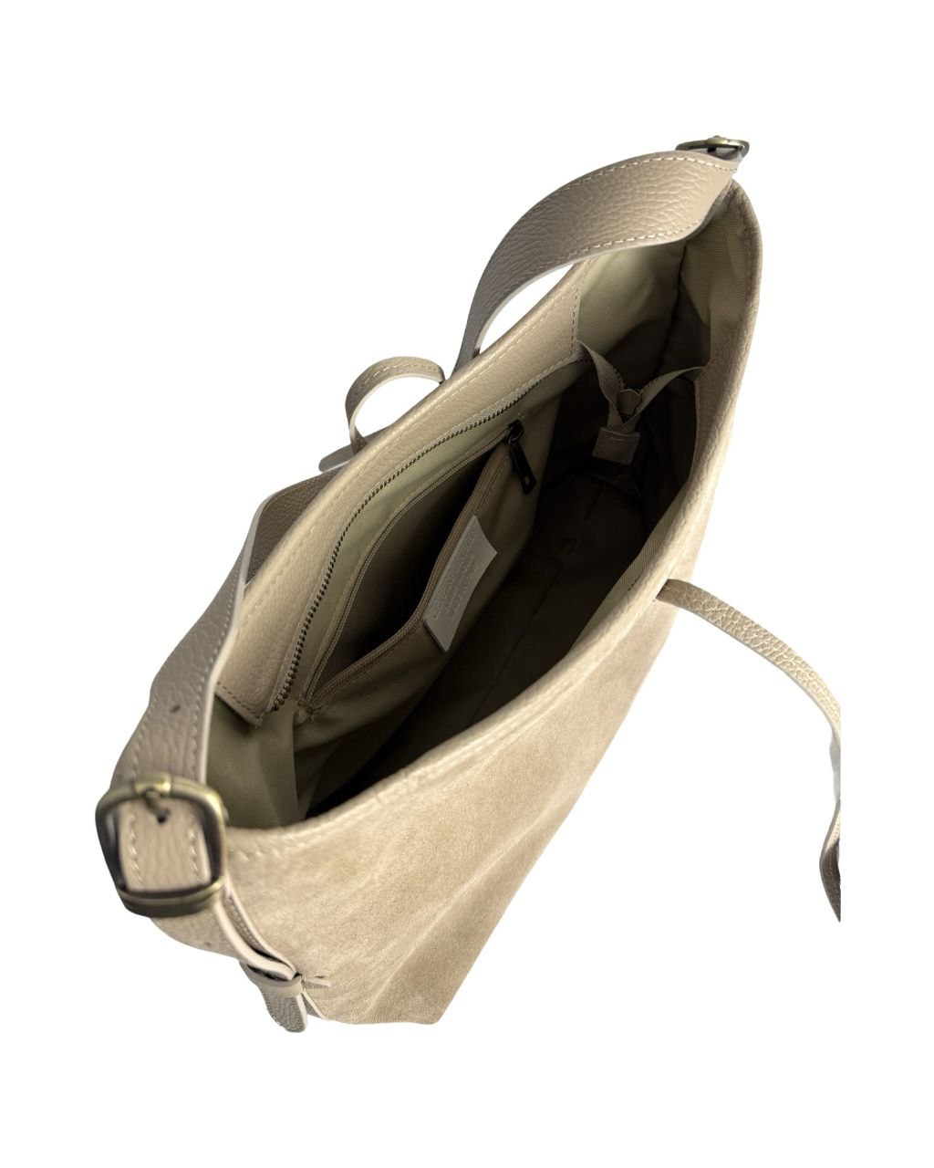 Structured Italian Leather Shoulder Bag with Adjustable Strap by Modex™